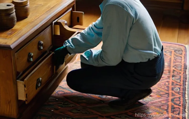 목재 변색 원인과 해결책 - **Prompt:** A cozy indoor scene bathed in warm, soft morning light filtering through a window. An ad...